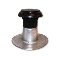 Aluminium Entlüftung Ø 70-80 mm doppelwandig mit Kappe