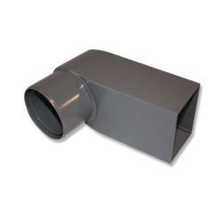 PVC Auslauf grau